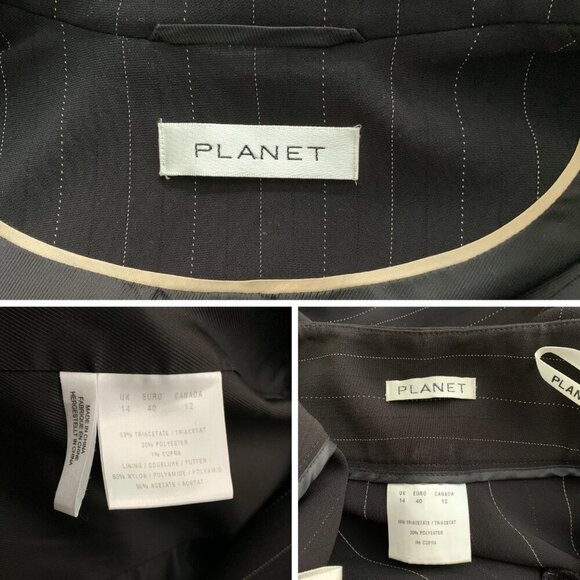 Planet Black Pinstripe Pant Suit - Size 12 - Picture 8 of 10